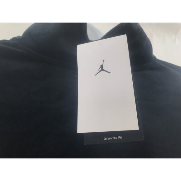 Women's Nike DV1396-010 Jordan Flight Velour Full-Zip Black Jacket Size M New - Picture 6 of 8